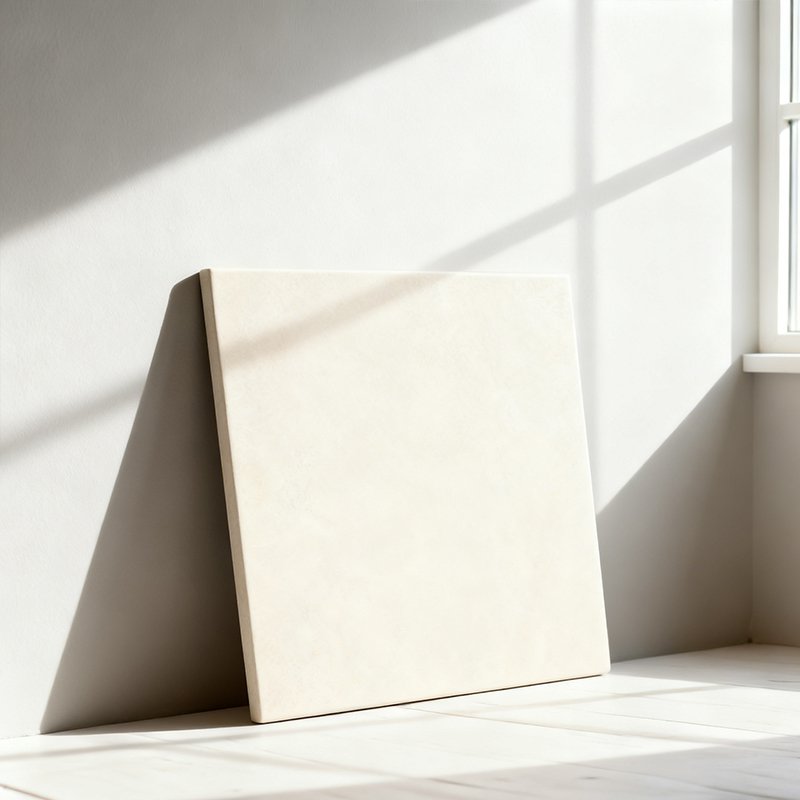 กระเบื้องปูพื้นสีขาวนวล 30 แผ่น