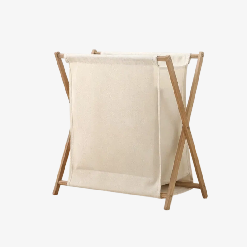Robuster, faltbarer Bambus-Wäschekorb, umweltfreundlicher Haushalts-Organizer