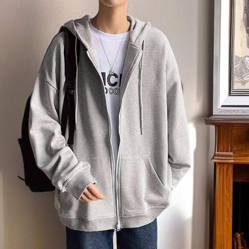 커플 헤비 가을 카디건 맨투맨 상의 아우터 재킷 남자 옷