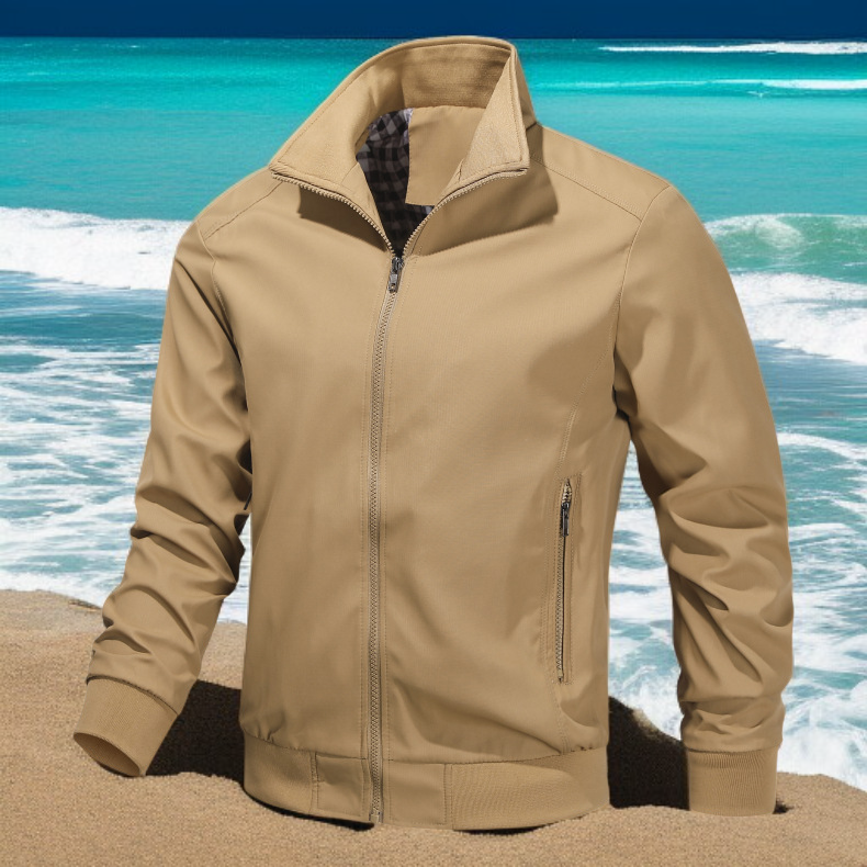 모던한 남성 재킷 후면 이미지