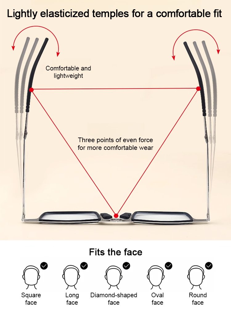 Portable Foldable Anti-Radiation Blue Light Reading Glasses
