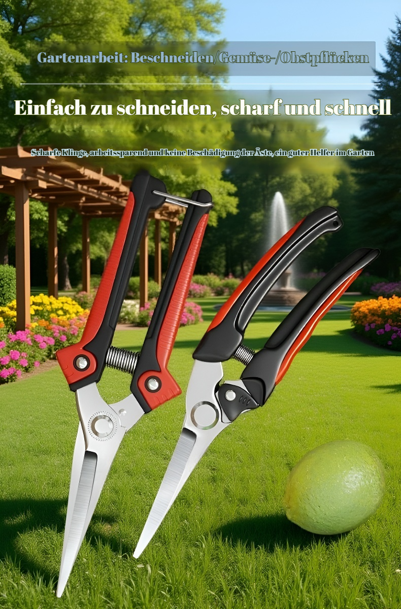 Gartenschere für Obstbaumschnitt im Einsatz