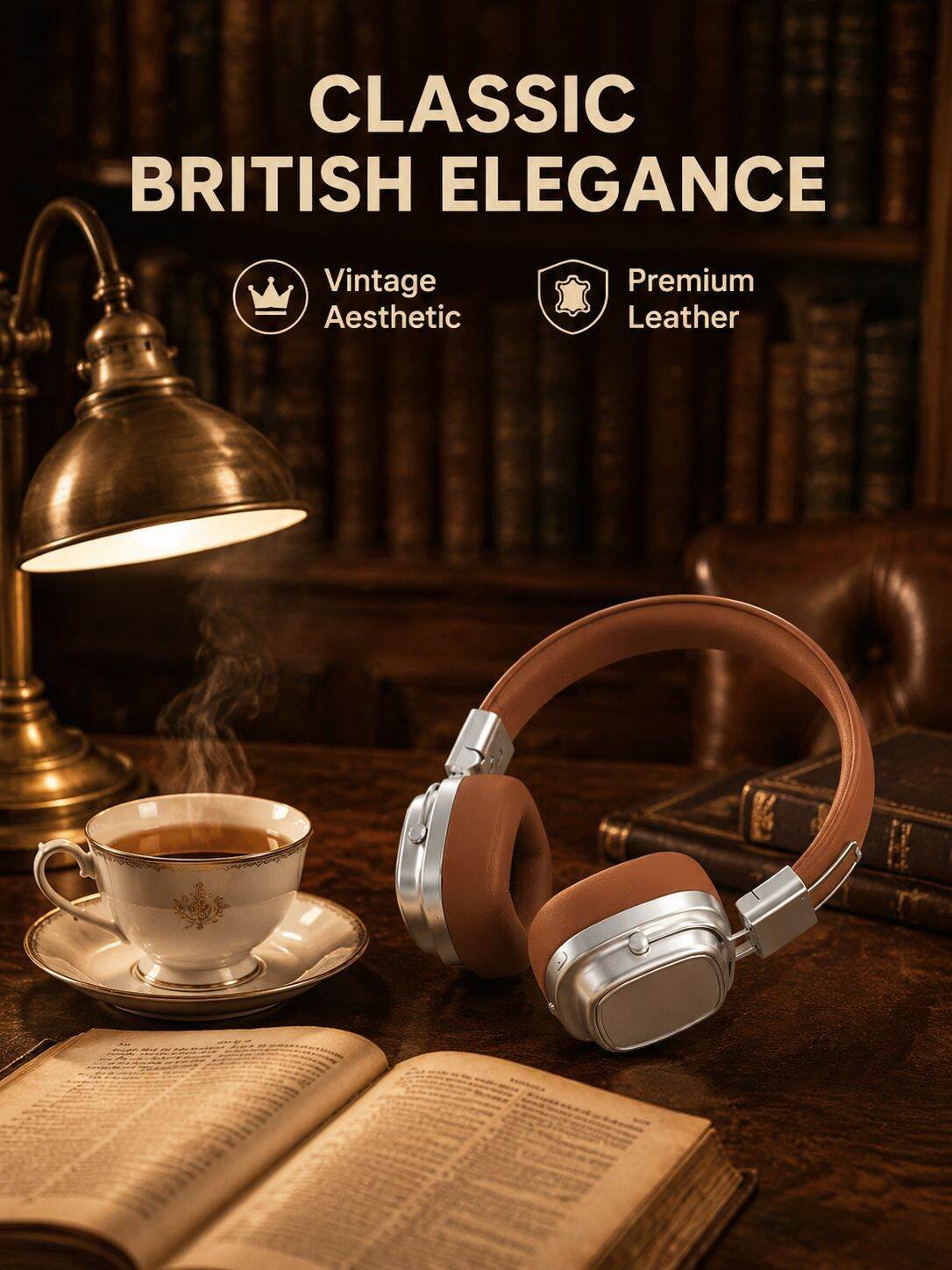 Retro Wireless Over-Ear Headphones