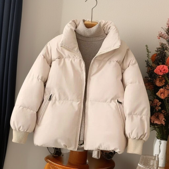 웰론 폴라 여성 숏 패딩