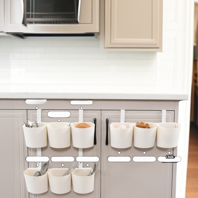 Leichtes luxuriöses Wandregal für die Küche Abnehmbarer gestufter Korb aus Kohlenstoffstahl zum Aufh