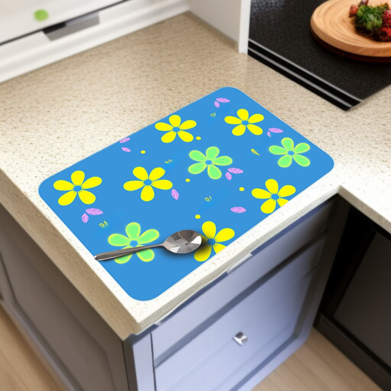 田園風檯面吸水墊