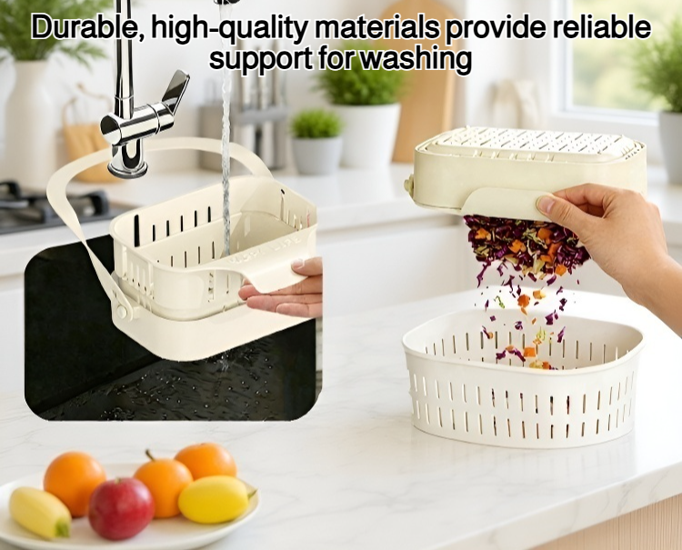 Hangable foldable telescopic drain basket for kitchen sink