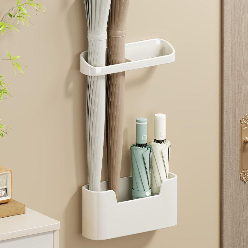  Multifunktionaler Regenschirmständer zur Türmontage, Haushalts-Aufbewahrungsregal