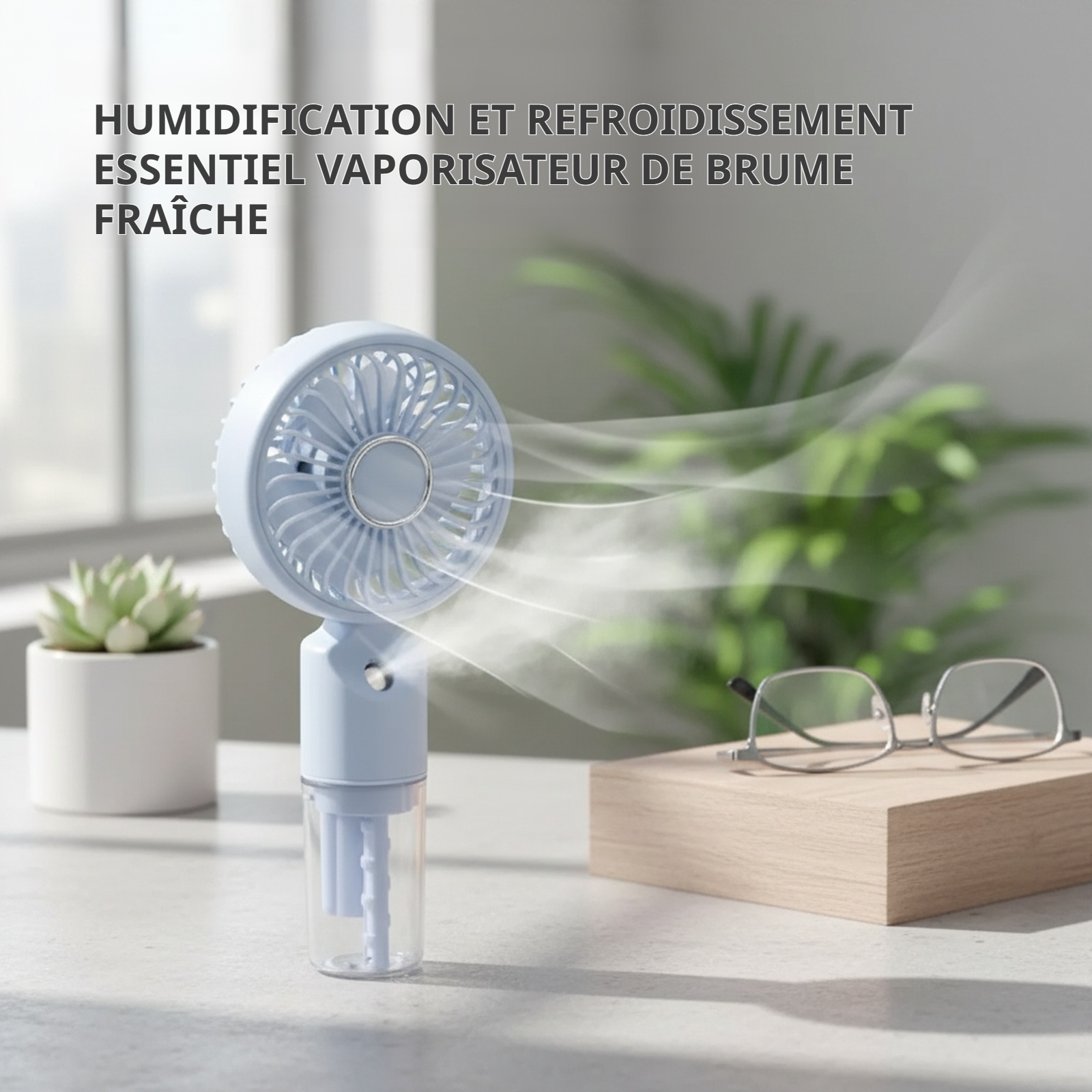 Brumisateur à main léger pour hydratation instantanée