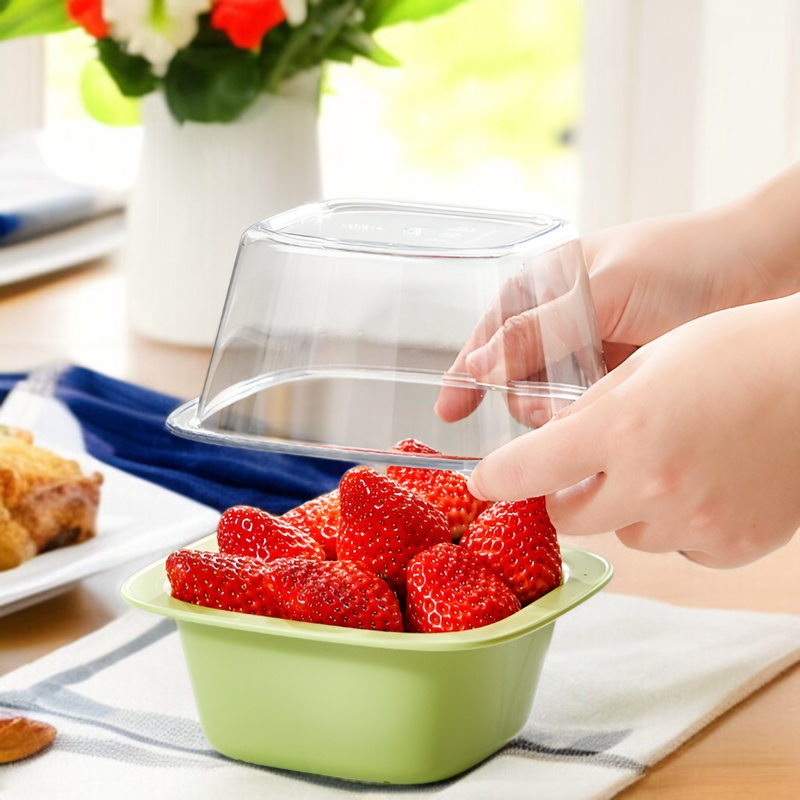 가정용 이중 물빠짐 바구니 두꺼운 야채 접시 다용도 토핑 접시 과일 접시 물빠짐 바구니 두꺼운 야채 접시