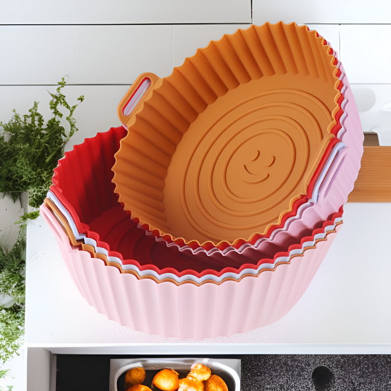 Juego de charolas de silicona resistentes al calor para cocina
