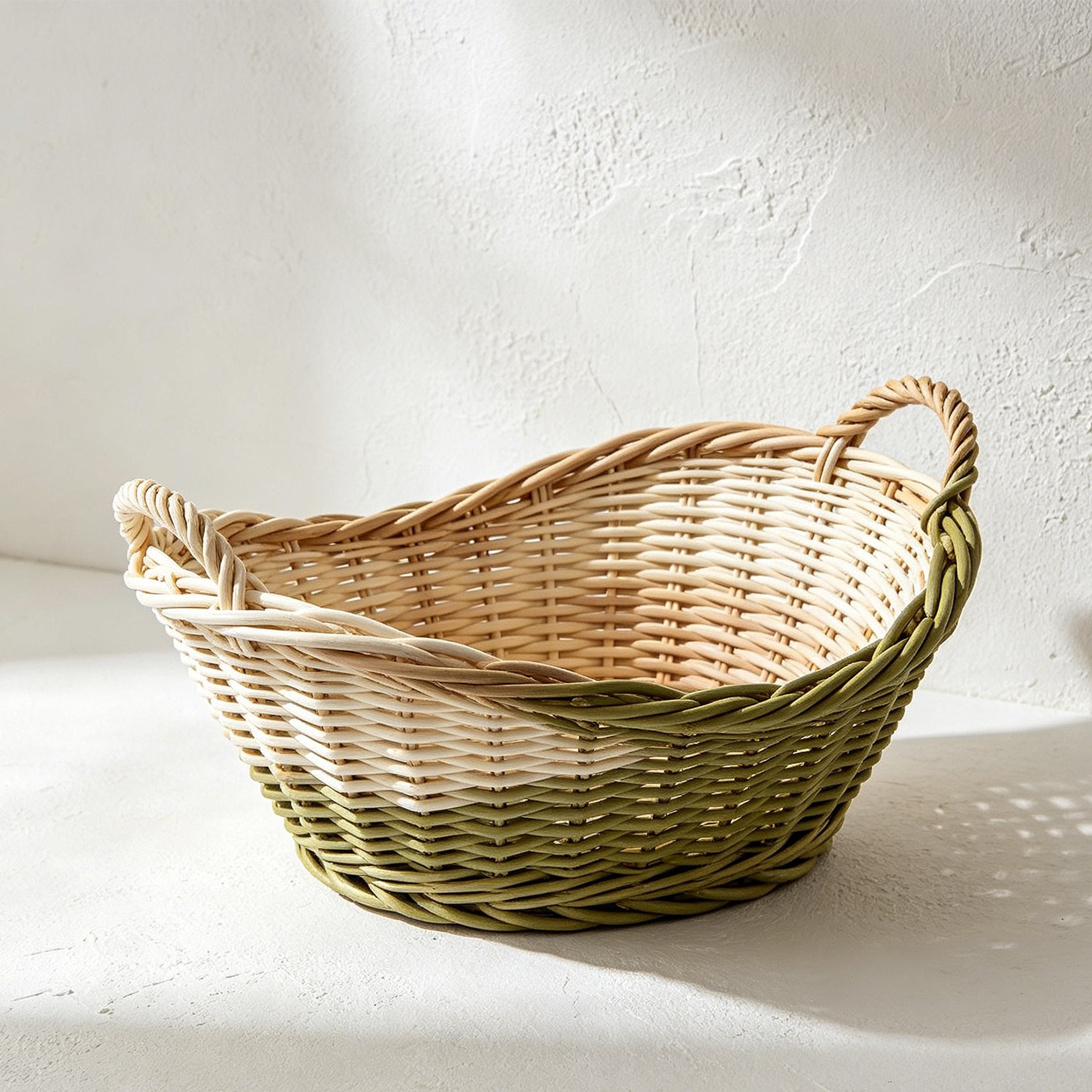 Handwoven Rattan Storage Baskets (Set of 2)