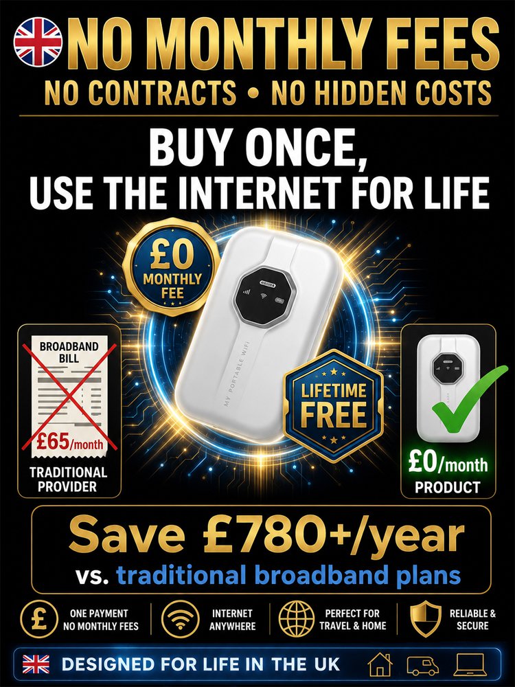 [Global Coverage, Free for Life] Boundless Portable Wi-Fi