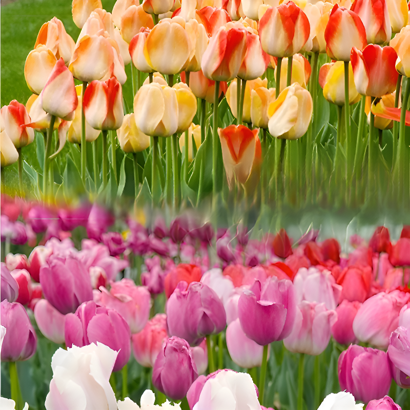 사계절 피는 튤립 구근 묘목 화초 화분