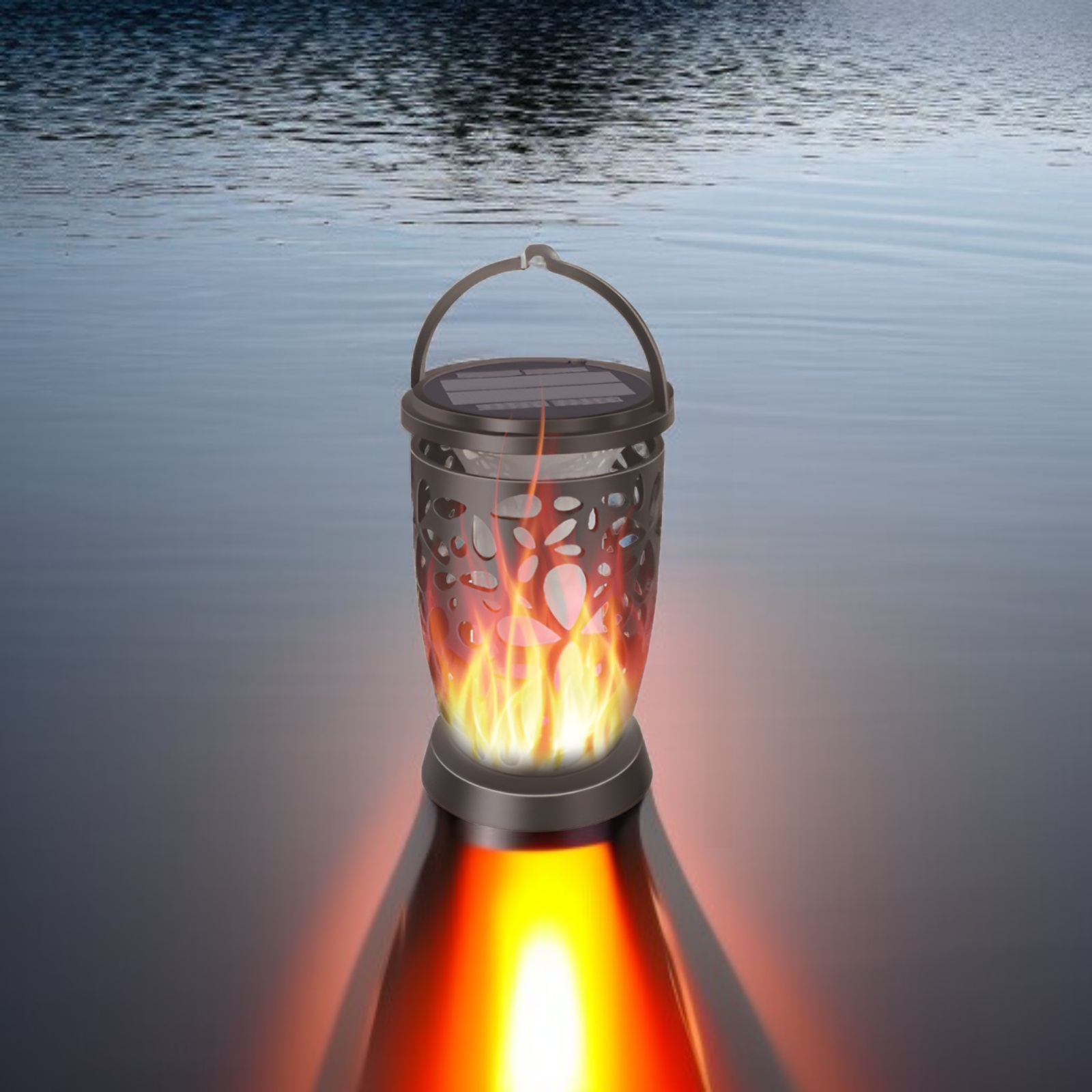 LED戶外太陽能火焰燈