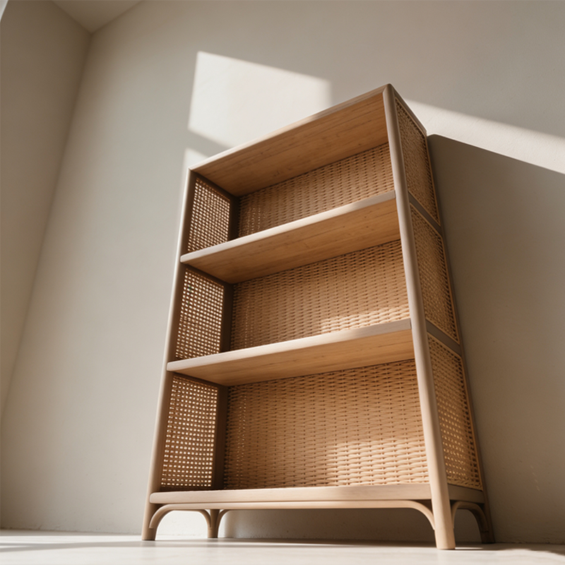 라탄 서랍장 내추럴 디자인 디테일