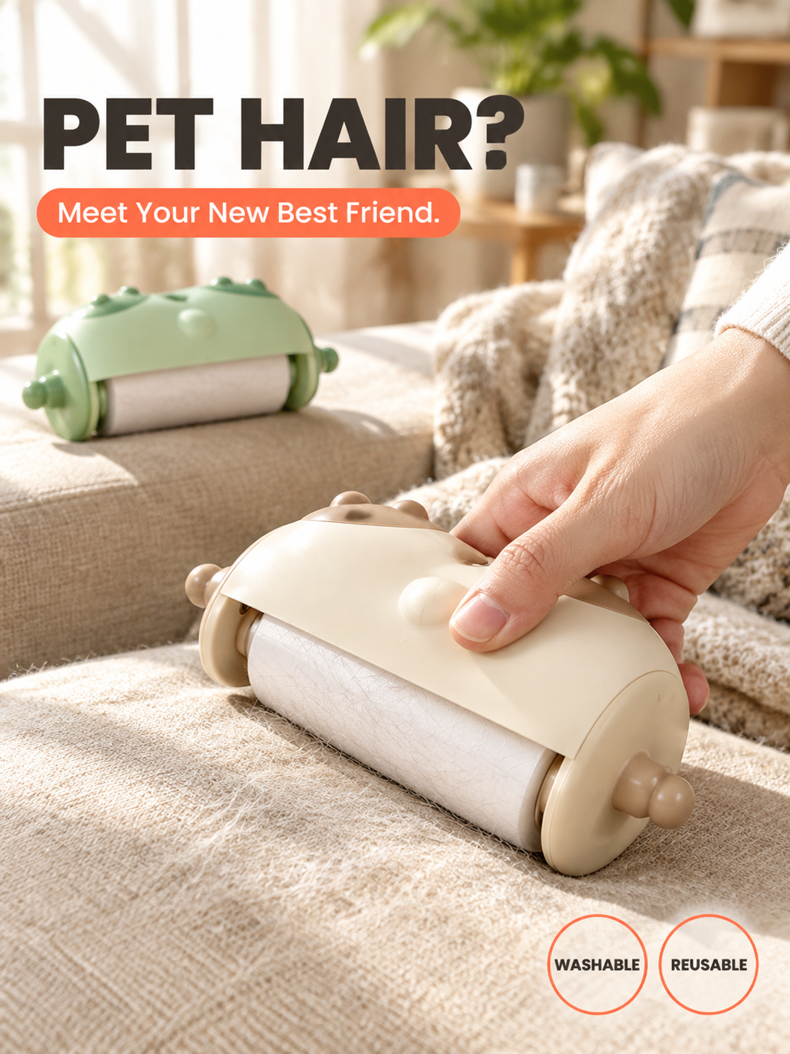 Portable Washable Lint Roller