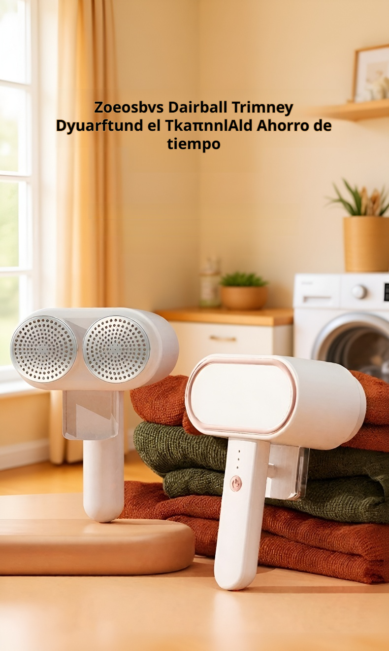 Recortadora de pelusa de doble cabezal para ropa