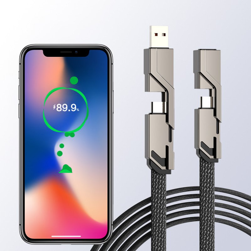 急速充電対応4in1充電ケーブル
