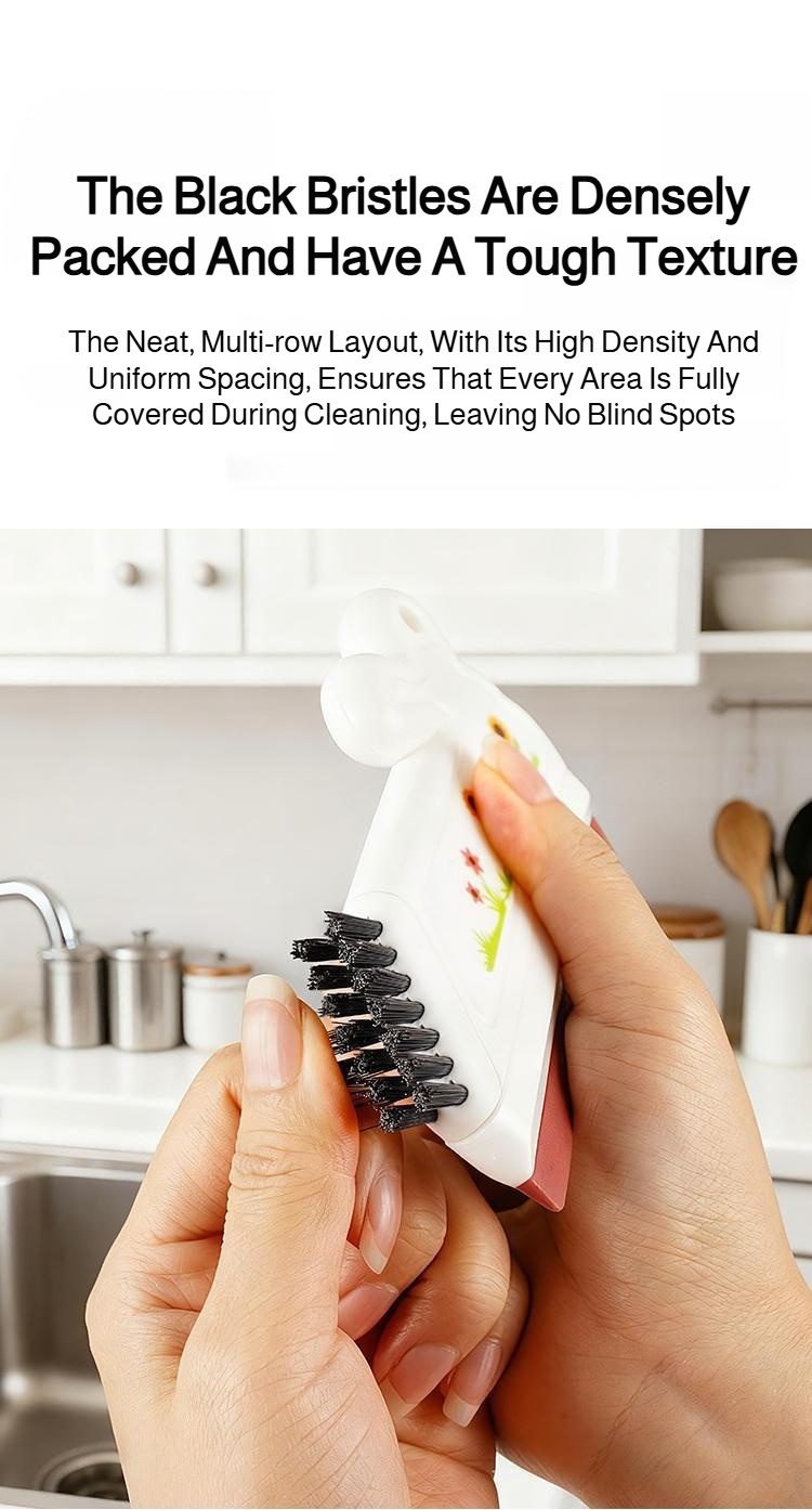 Bathroom cleaning squeegee removing water from glass