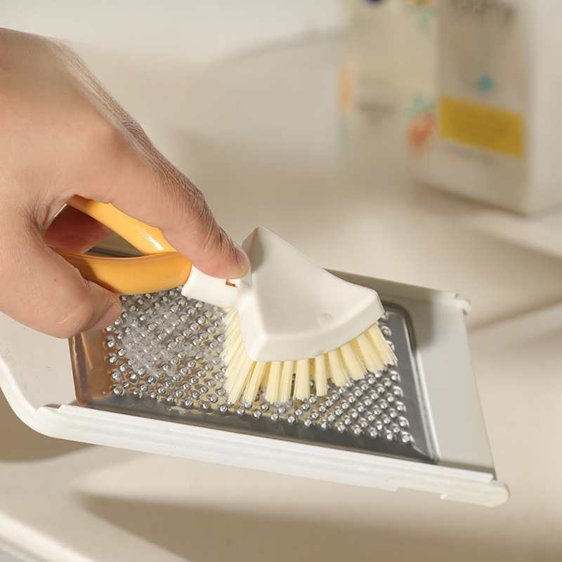 접이식 무각 청소 삼각 브러시