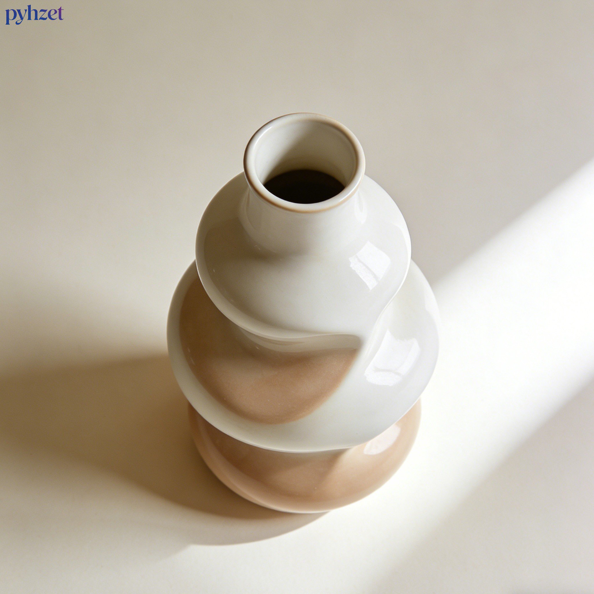 陶器製装飾花瓶（2個セット）