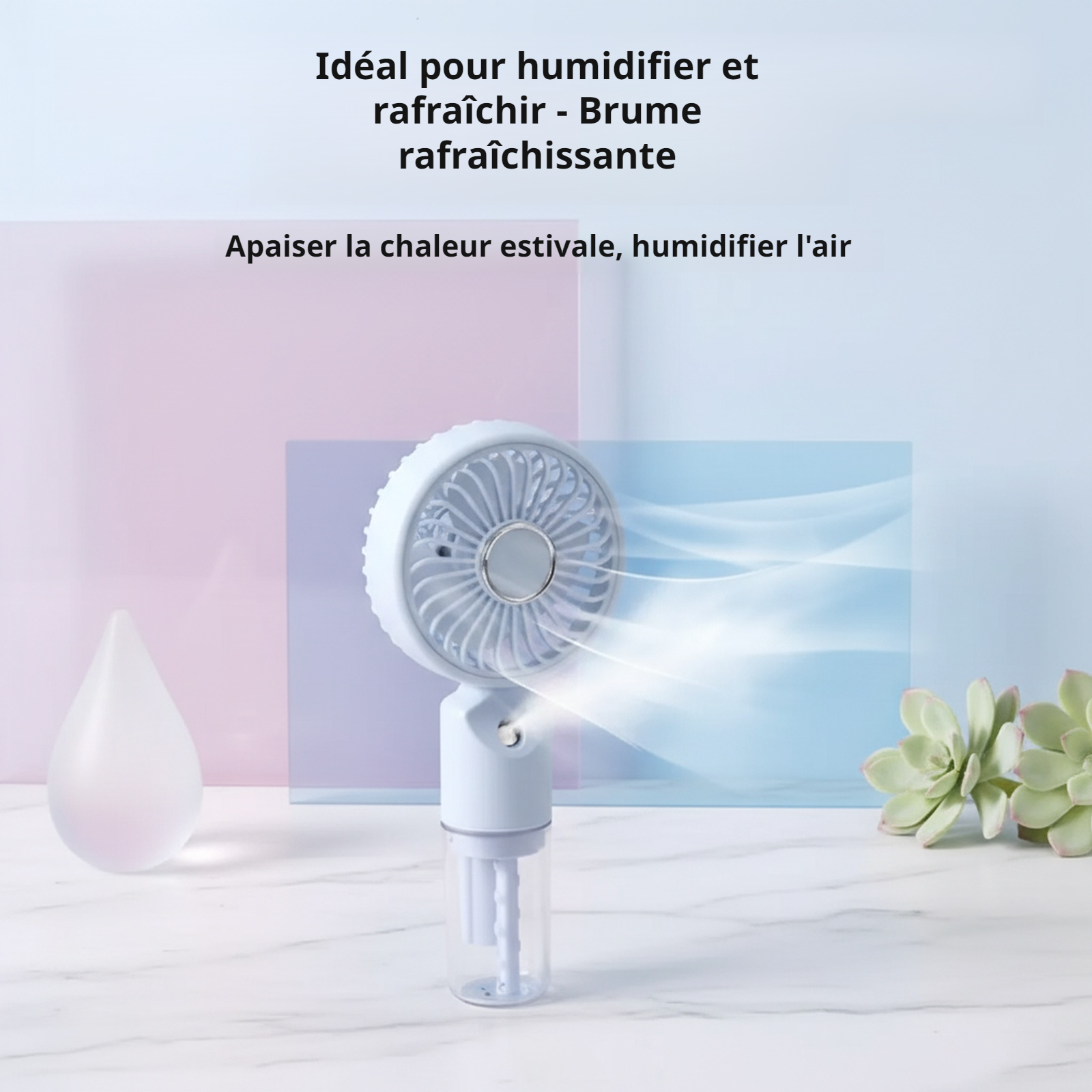 Détail du réservoir d'eau pour la pulvérisation
