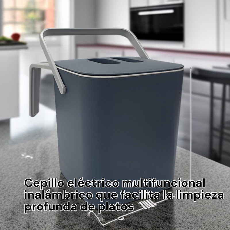 Cubo de basura para residuos orgánicos de 4L con asa ligera I-WON