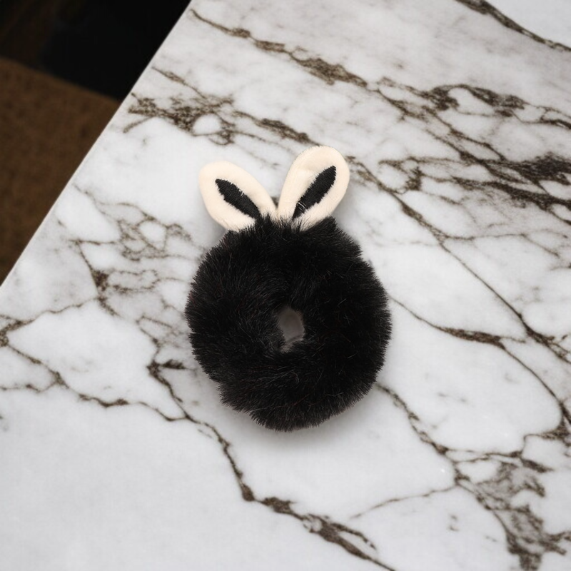 韓系少女兔耳朵髮圈配件
