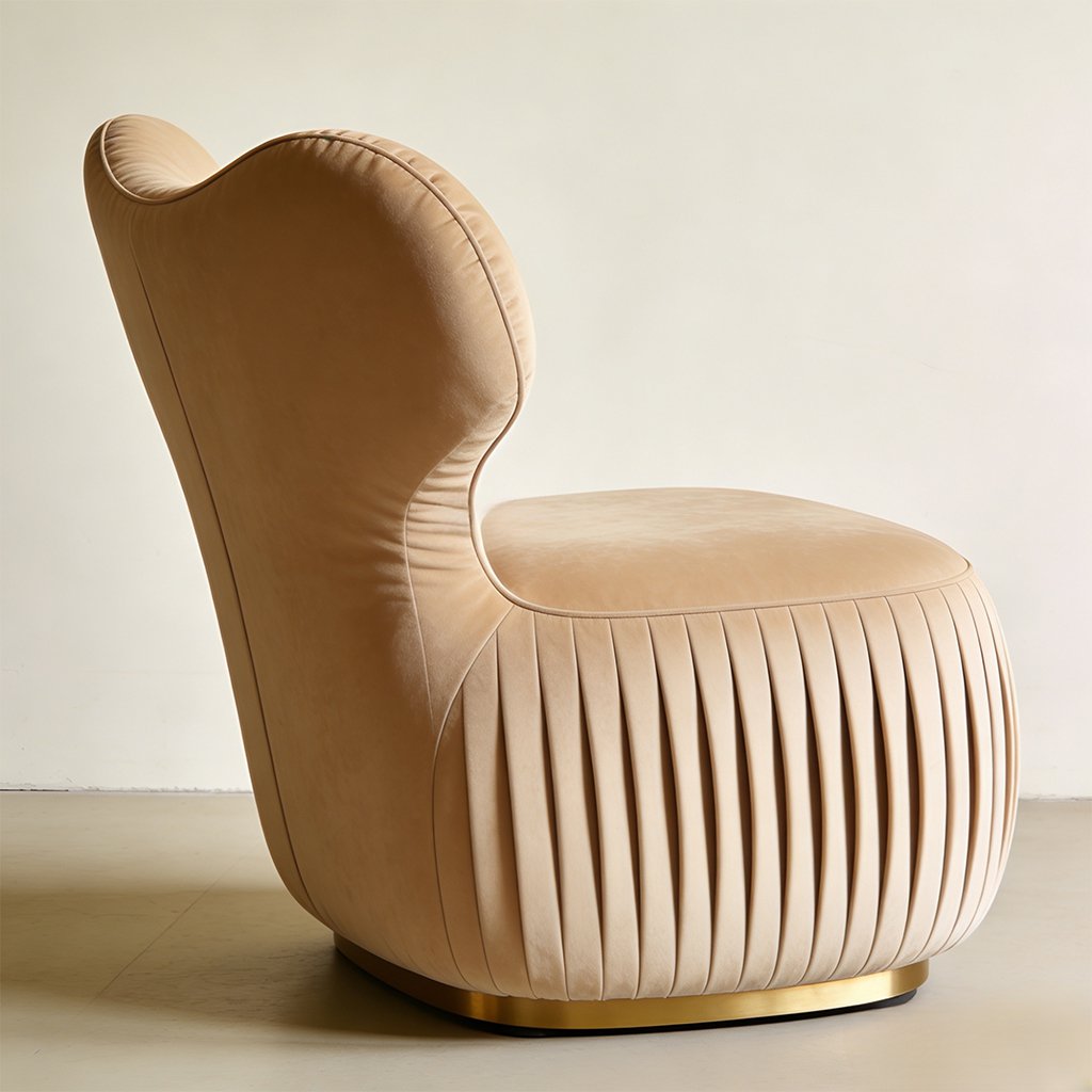 モダンなリビングに置かれた一人掛けソファ