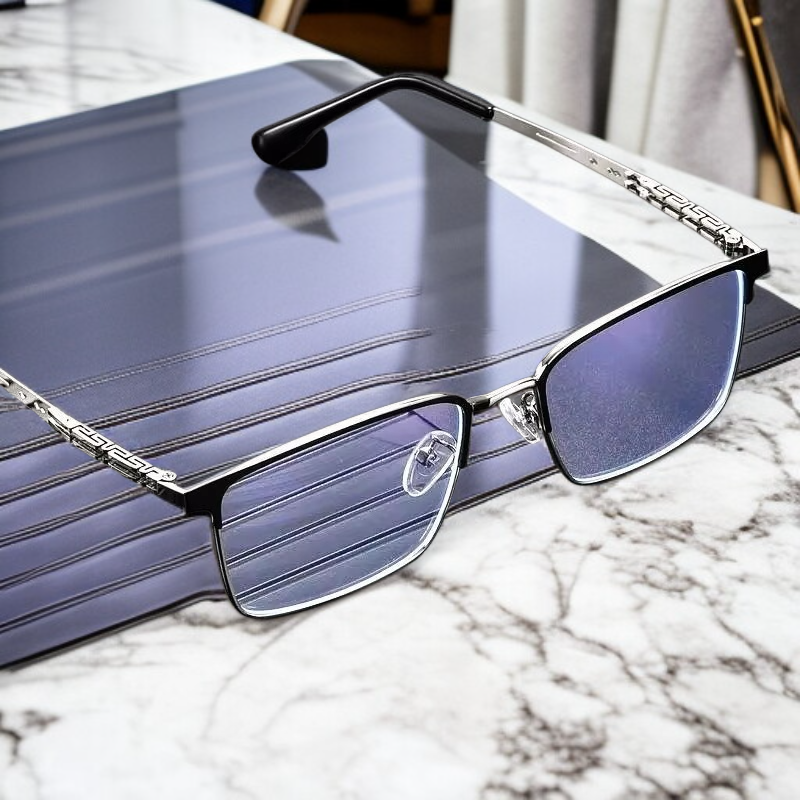 Premium Blue Light Filter Reading Glasses for Seniors—Fatigue Relief Design