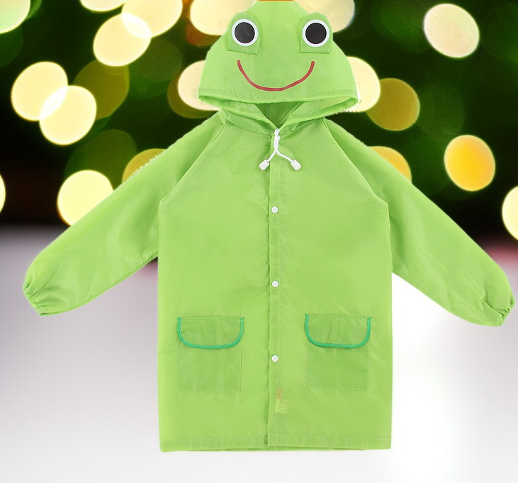 남성용 방수 레인코트 착용 샷