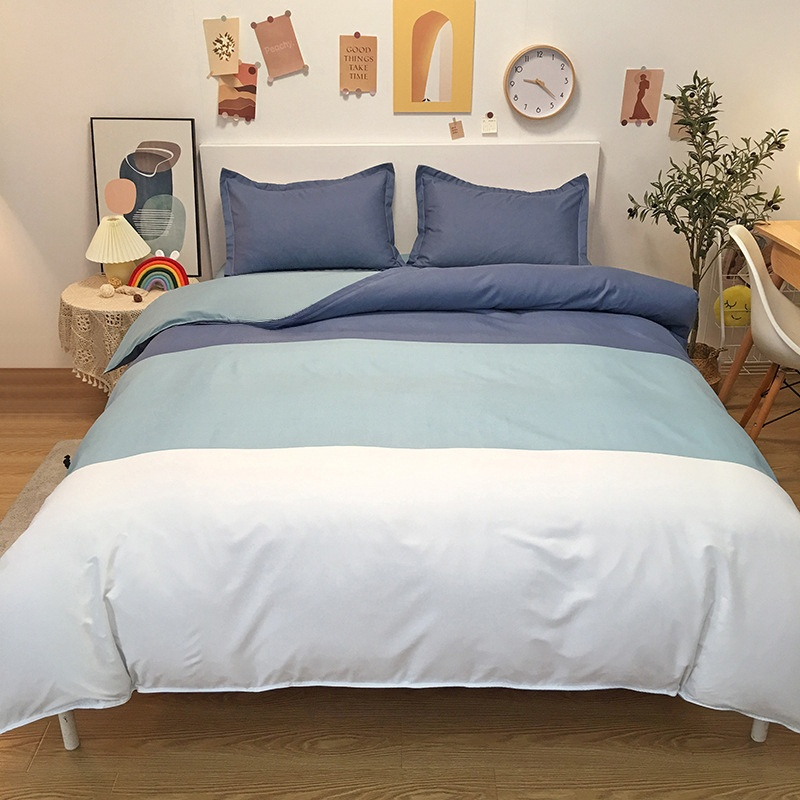 Skin-friendly matte solid color bed sheets and duvet covers