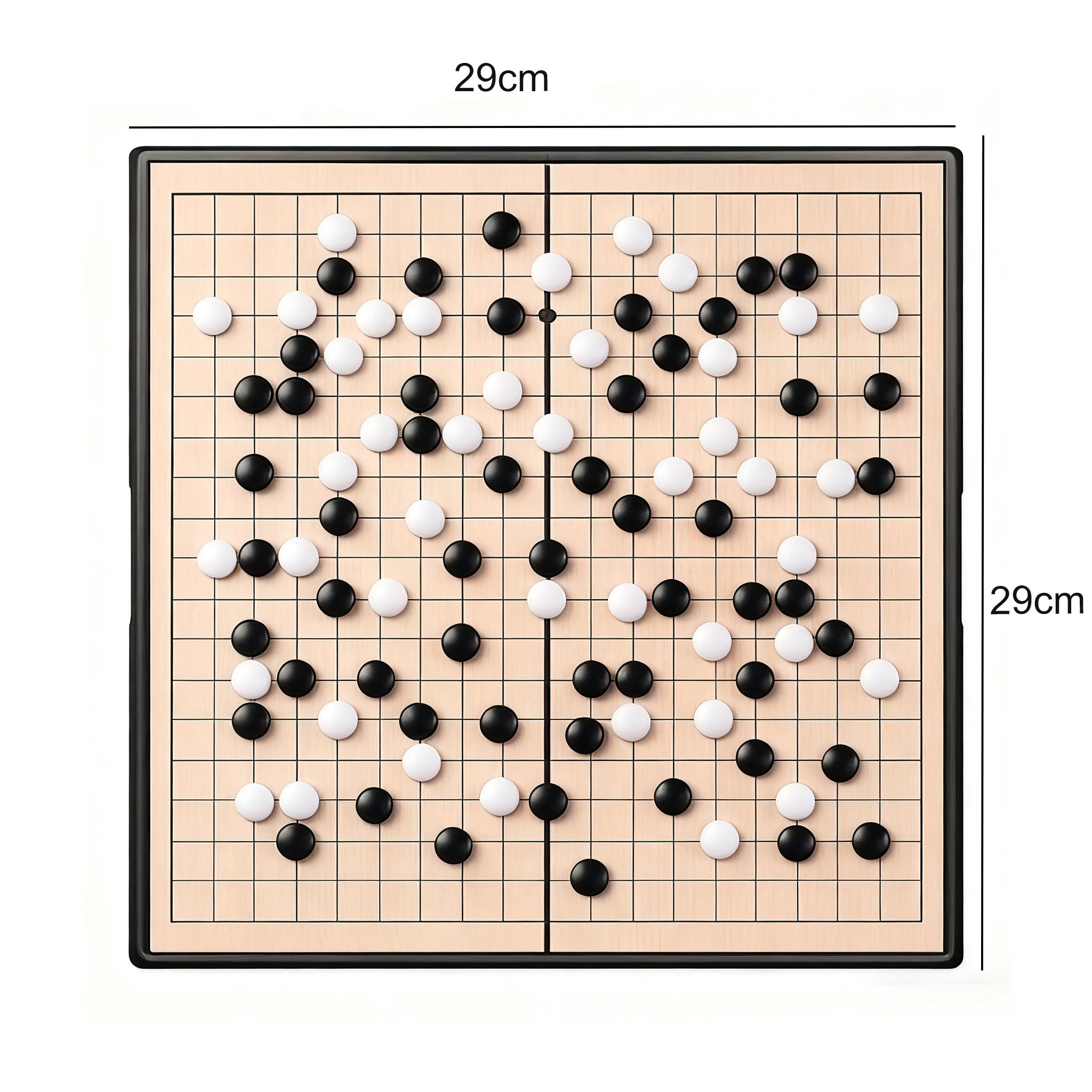 Strategická desková hra Gomoku v akci