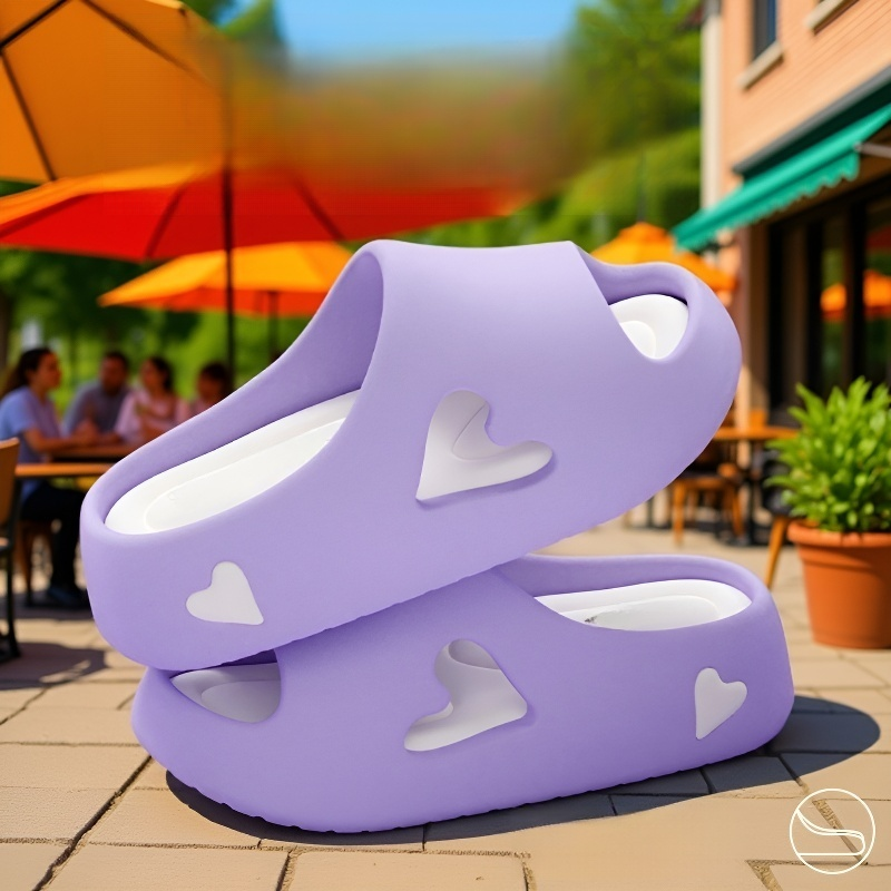 Women's home thick-soled non-slip bathroom slippers