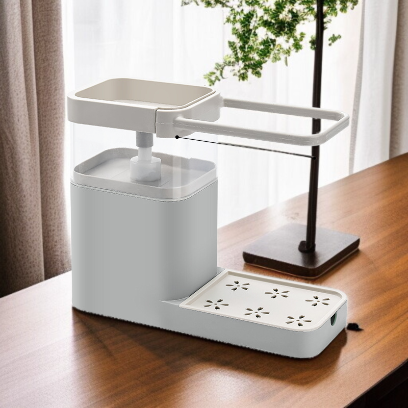 台所自動押出液置物棚