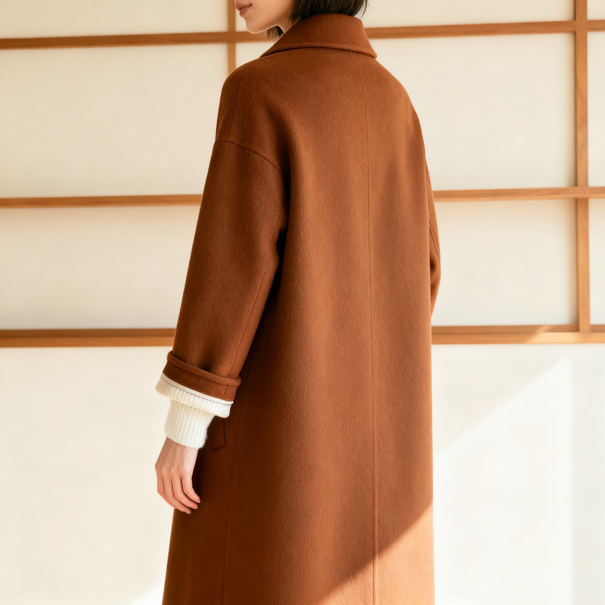シンプルデザインのコート前面写真