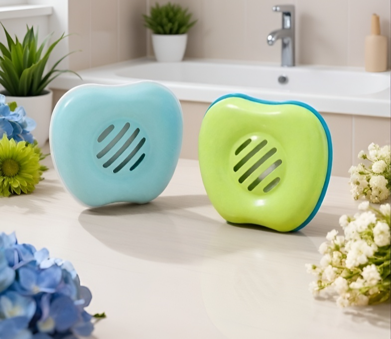 Duftaufkleber neutralisieren unangenehme Gerüche im Bad