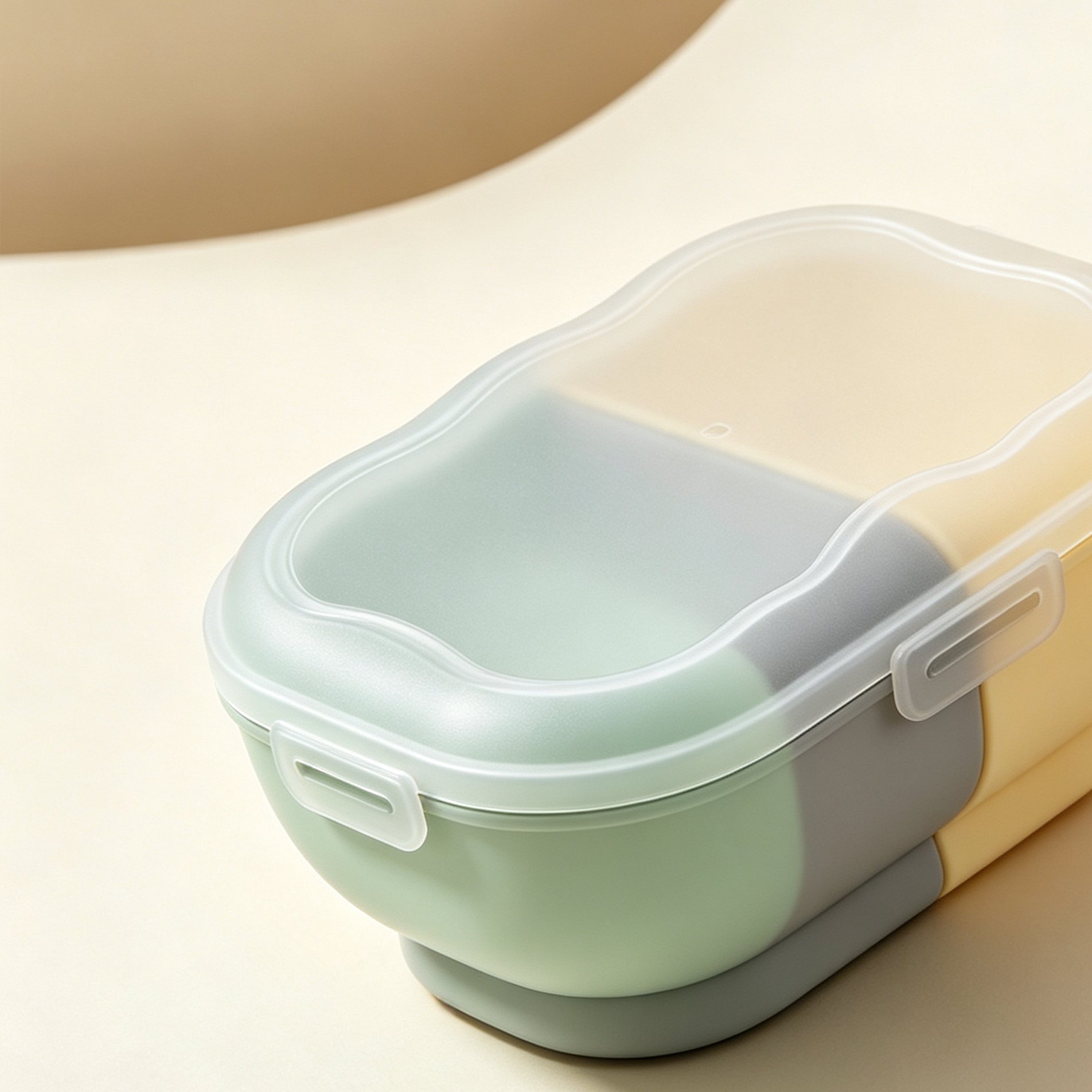 仕切り付き食品保存容器5個セットの全体画像