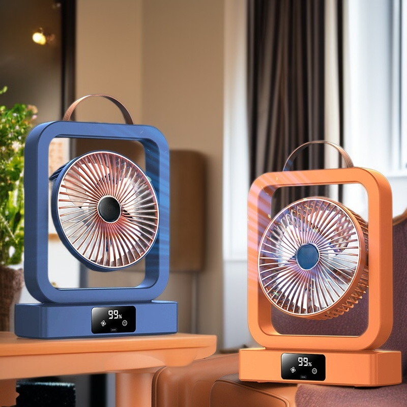 多機能折りたたみ卓上・壁掛け両用扇風機（タイマー付き）