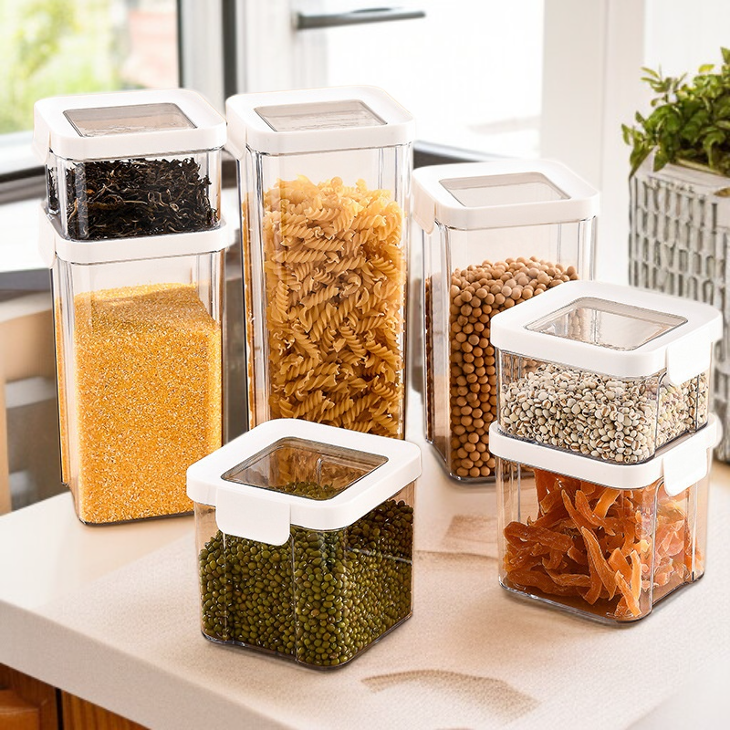  투명 식품 저장 용기 스낵 박스 주방 보관병