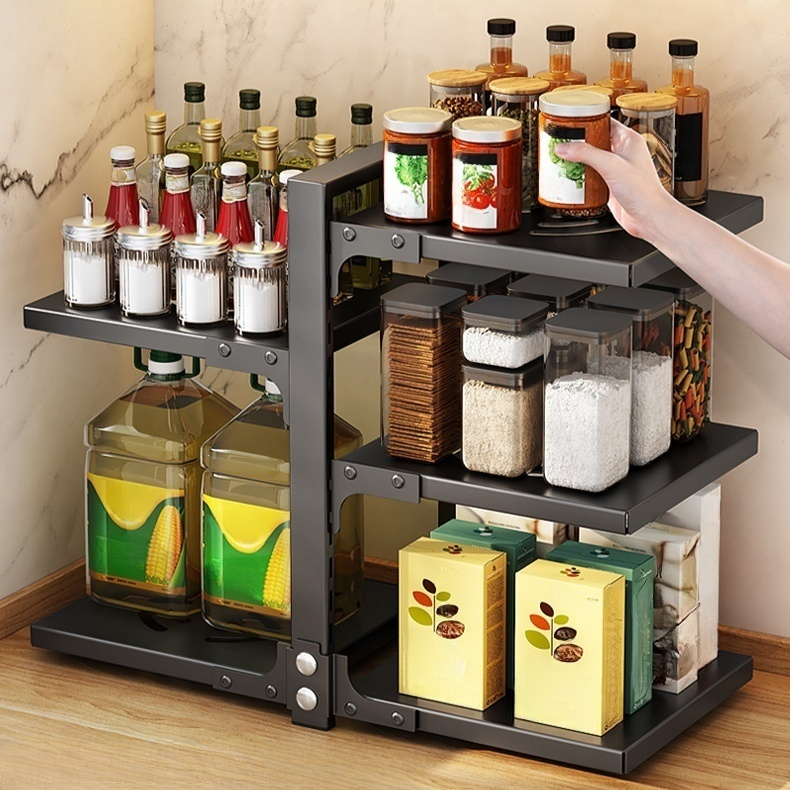 シンク下多層キッチン収納ラック