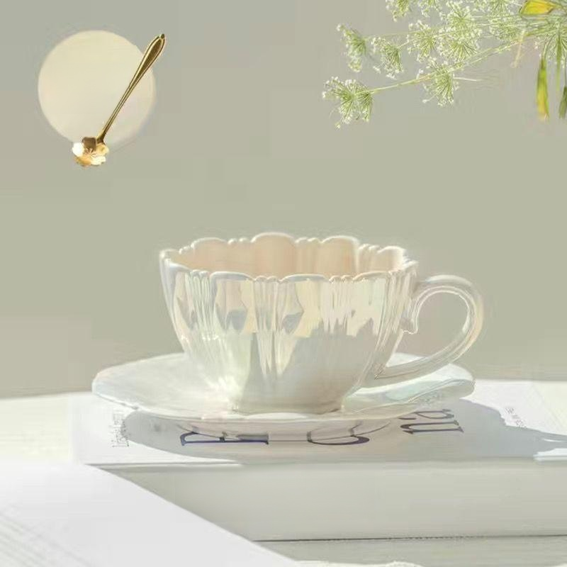 Petal Coffee Cup and Saucer Set