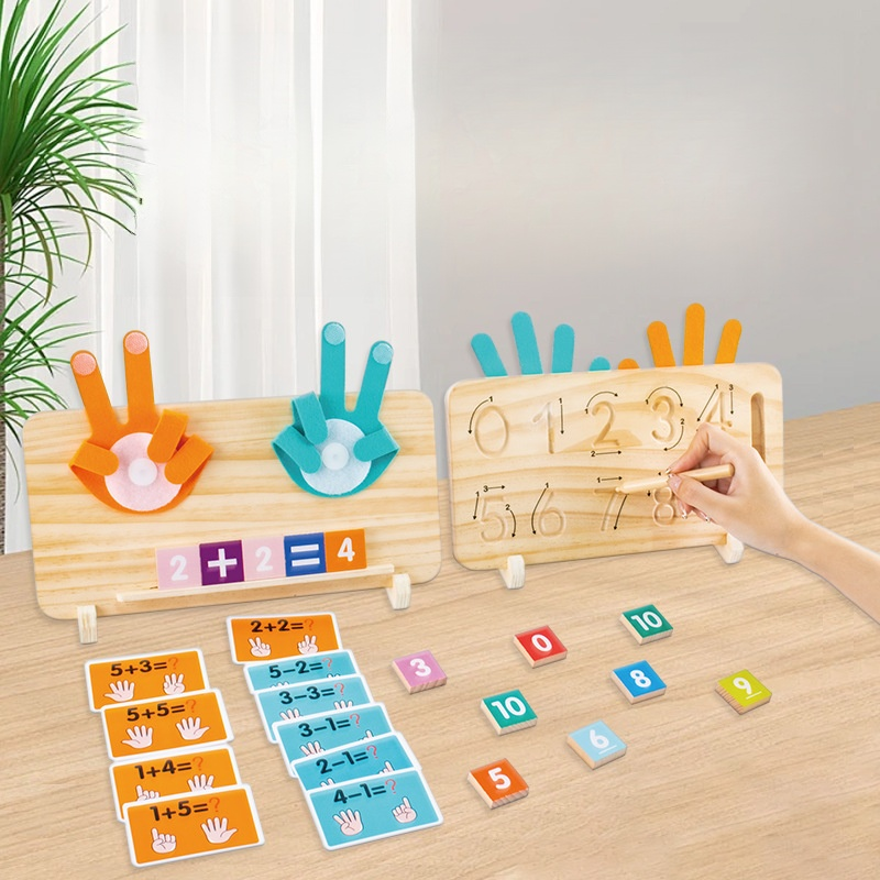  Preschool Finger Math Learning Tools Set for Addition and Subtraction