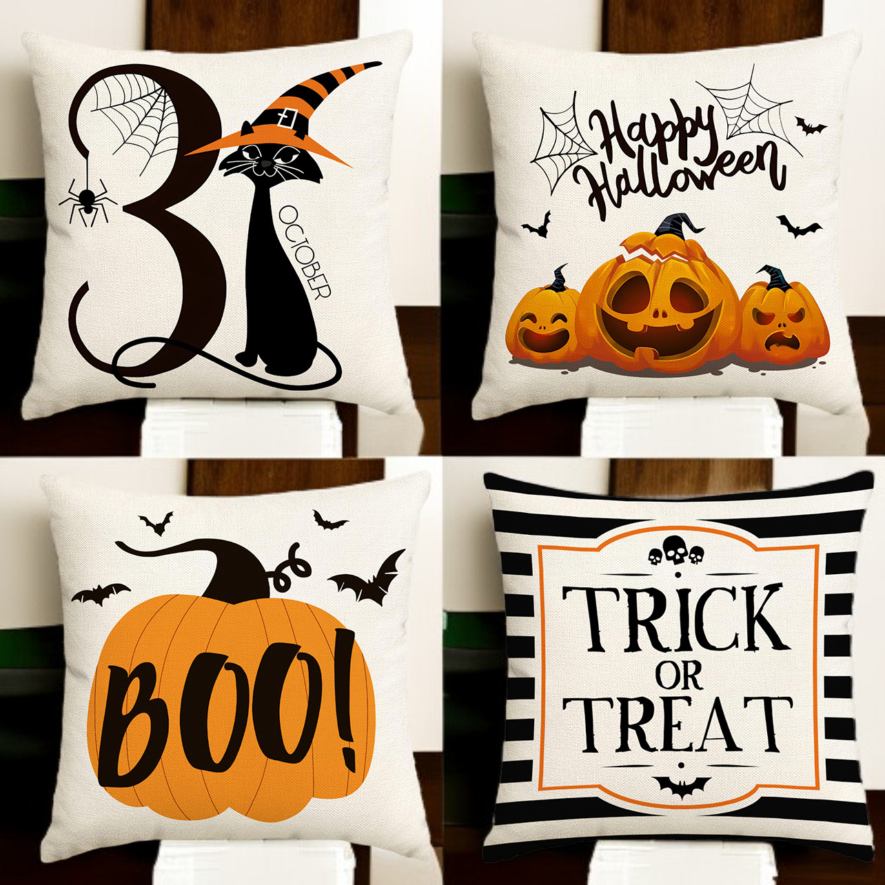 재미있는 유령 인테리어 쿠션