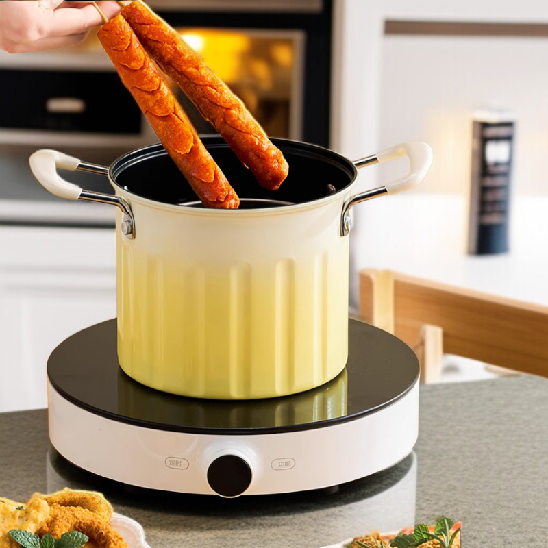 업그레이드 대용량 가정용 다용도 튀김기 튀김기 거름망 그라데이션 튀김기