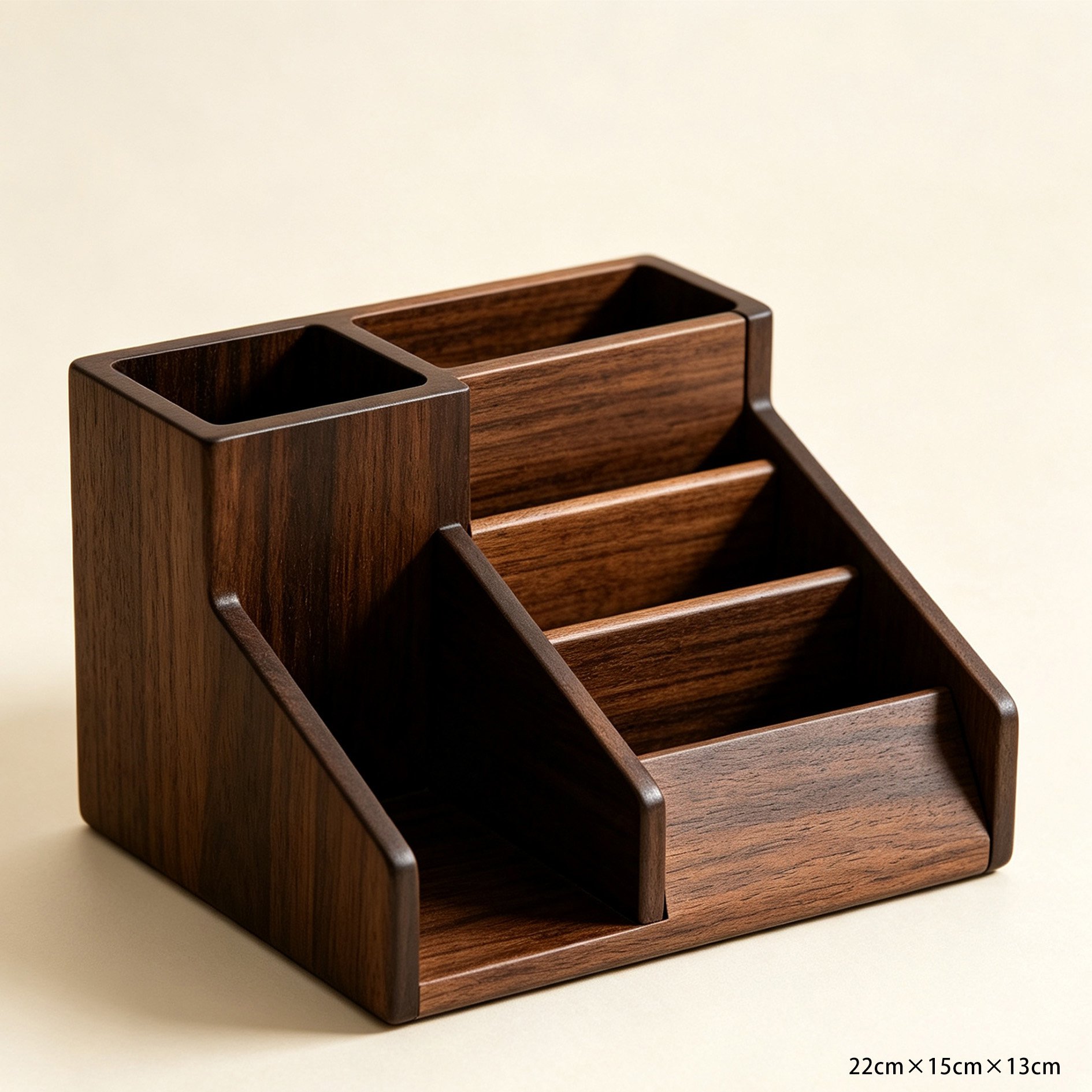 Walnut wood storage box used for jewelry organization
