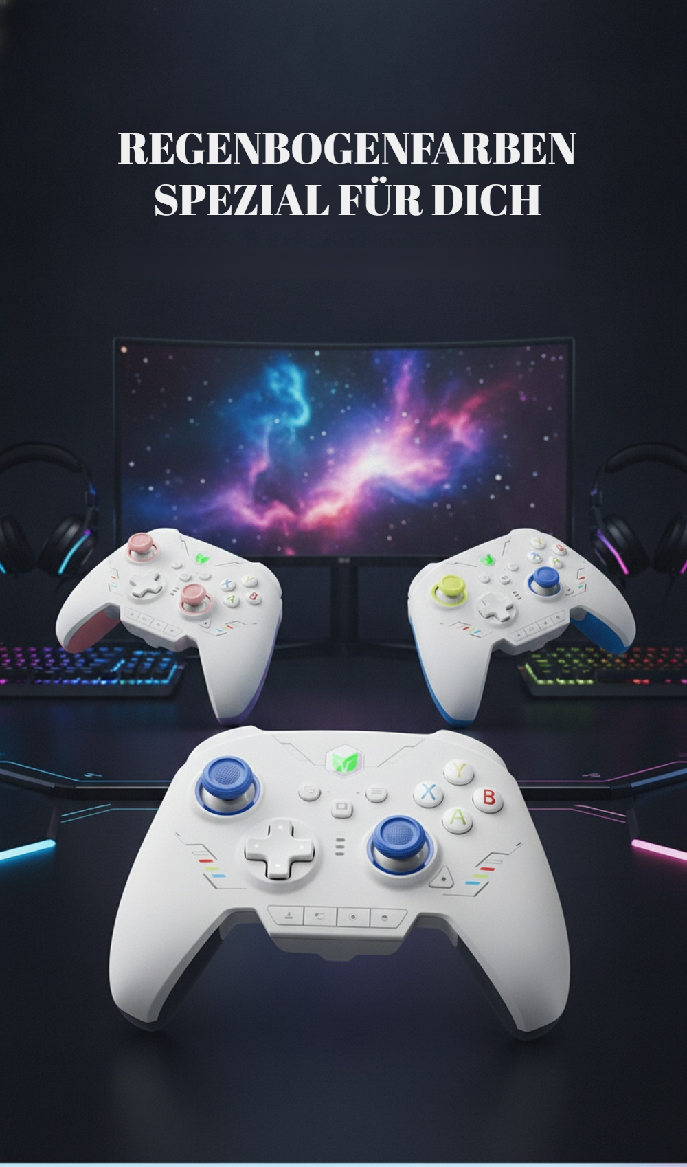 Kabelloser Gamecontroller Vorderansicht