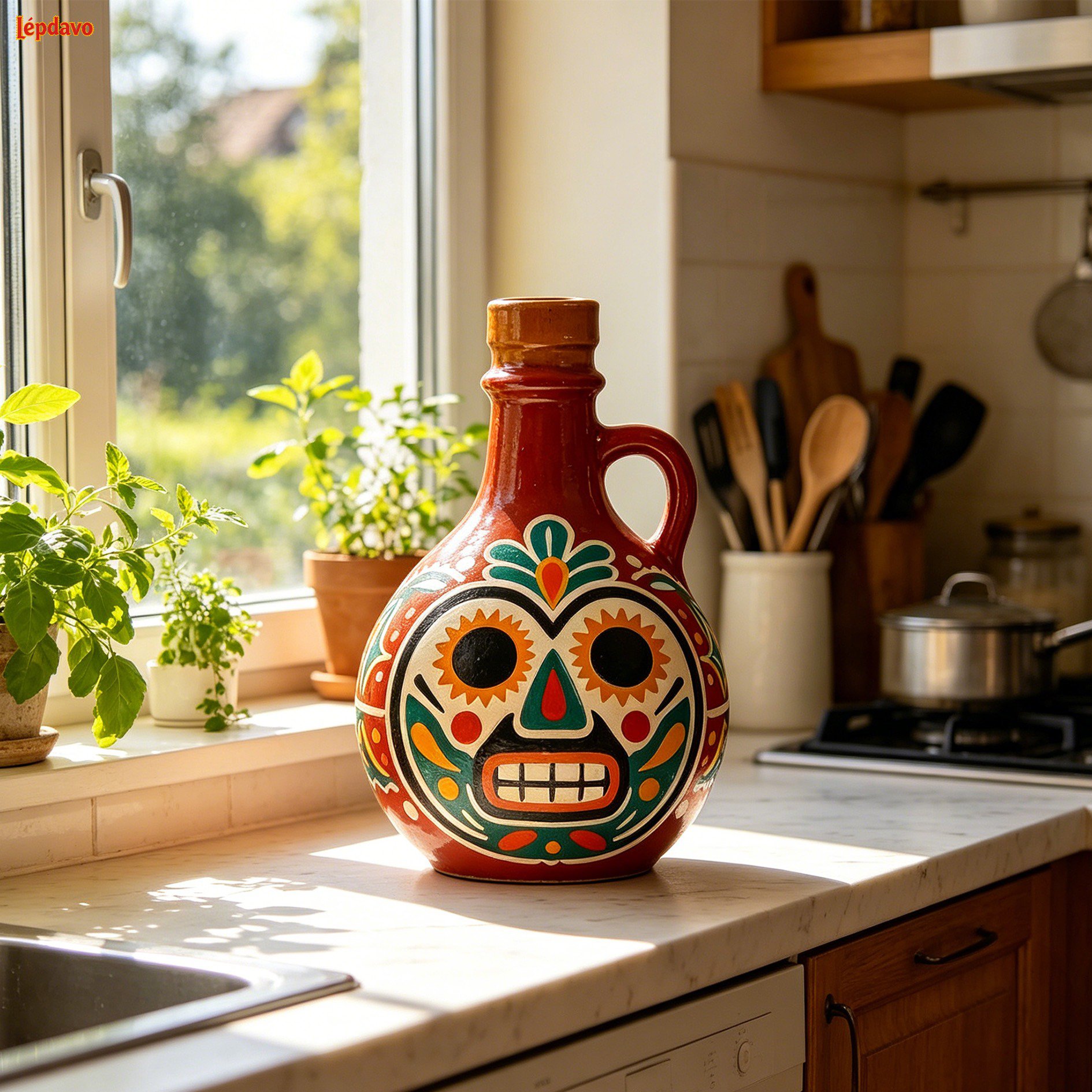 Jarrón decorativo moderno de cerámica blanca