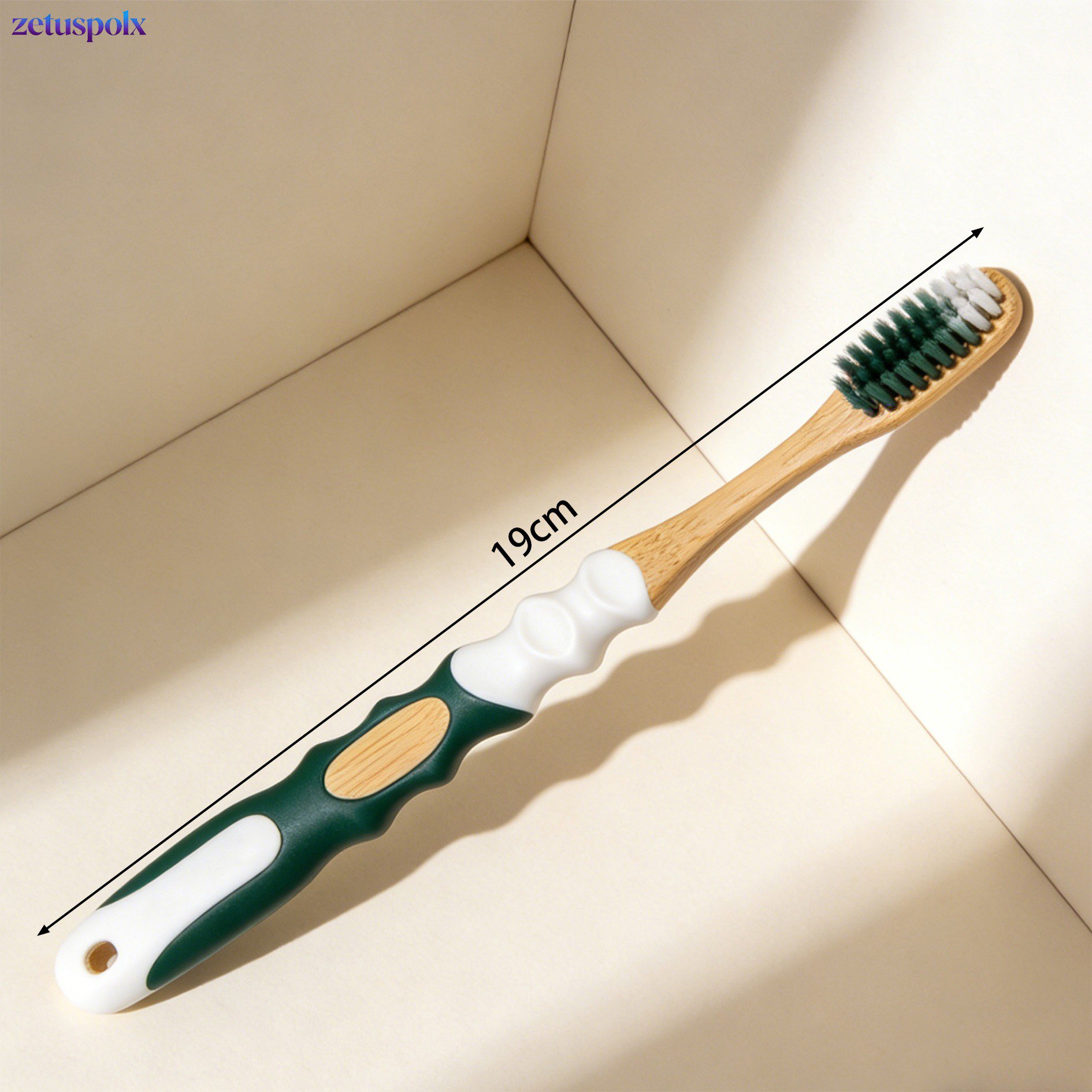 Plastic-free bamboo toothbrush for zero waste lifestyle